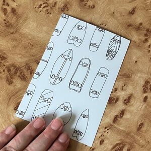 Skateboard Patterned Notebook